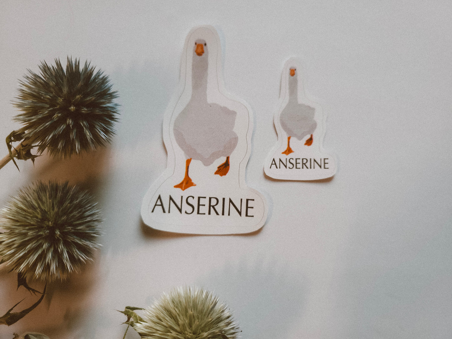 Anserine Sticker | Silly Goose Sticker | Funny Sticker | Bird Sticker | Goose Sticker